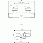 CERATHERM 100 NEW - термостат душ